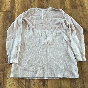 lululemon athletica Ribbed Scoop Neck Sweater - Light Beige/pink